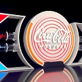 Coca Cola No Sugar Neon Light Photo Spot With Modern Colorful Display Design