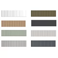 Wall Paneling In Various Colors And Different Textures For Interior Design 3d model