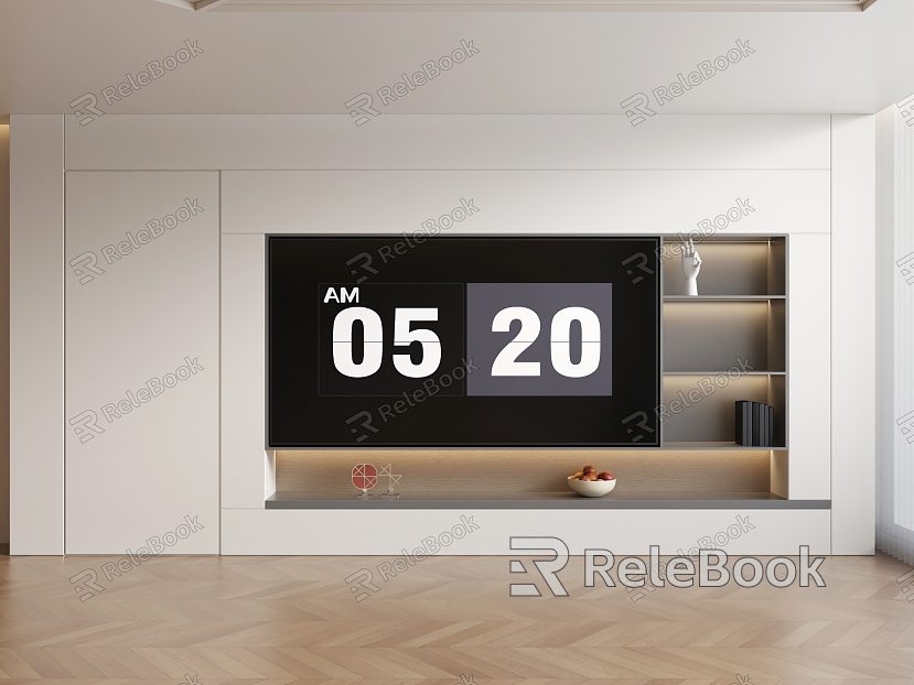 Modern background wall TV background wall Minimalist TV background wall model