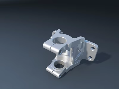 Lightweight Aluminum Aircraft Component For Passenger Plane With Holes And Connecting Structures 3d model