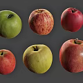Various Colors And Varieties Of Fresh Apples Including Green Red And Speckled