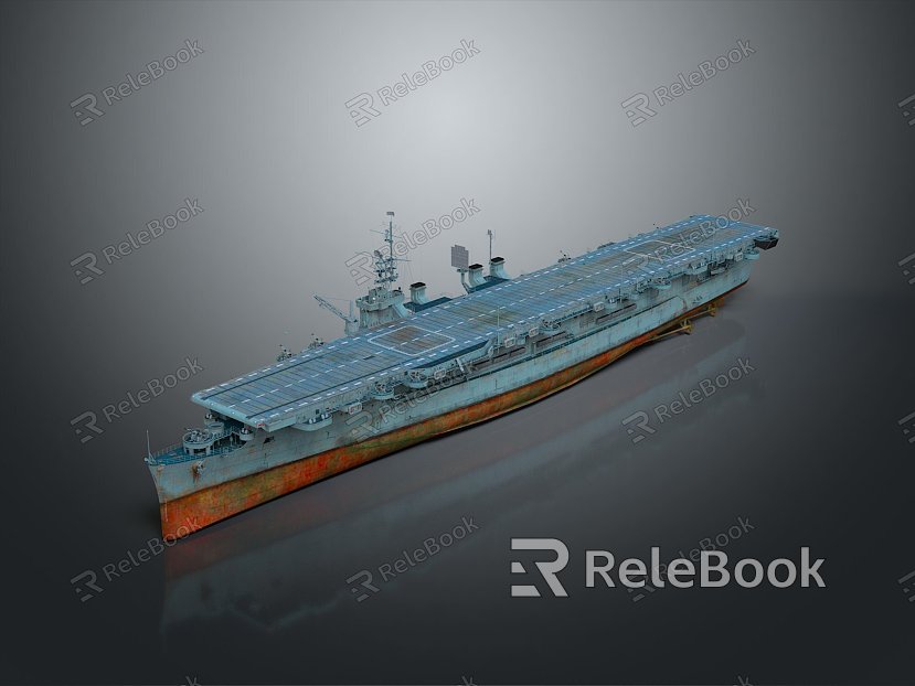 Modern warship aircraft carrier aircraft carrier carrier ship model