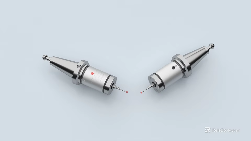 Silver Conical Mechanical Tool Components With Metal Construction And Precision Design 3d model 