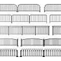 Various Fencing Styles With Different Rail Panel And Pattern Designs