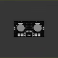 portable synthesizer mixer reverberator tuner mixer mixing equipment 3d model