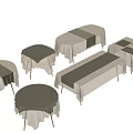 Various Beige And Dark Green Tablecloths For Rectangular Round Square Tables With Floral Design