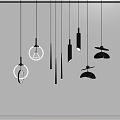 Pendant lamp combination 3d model
