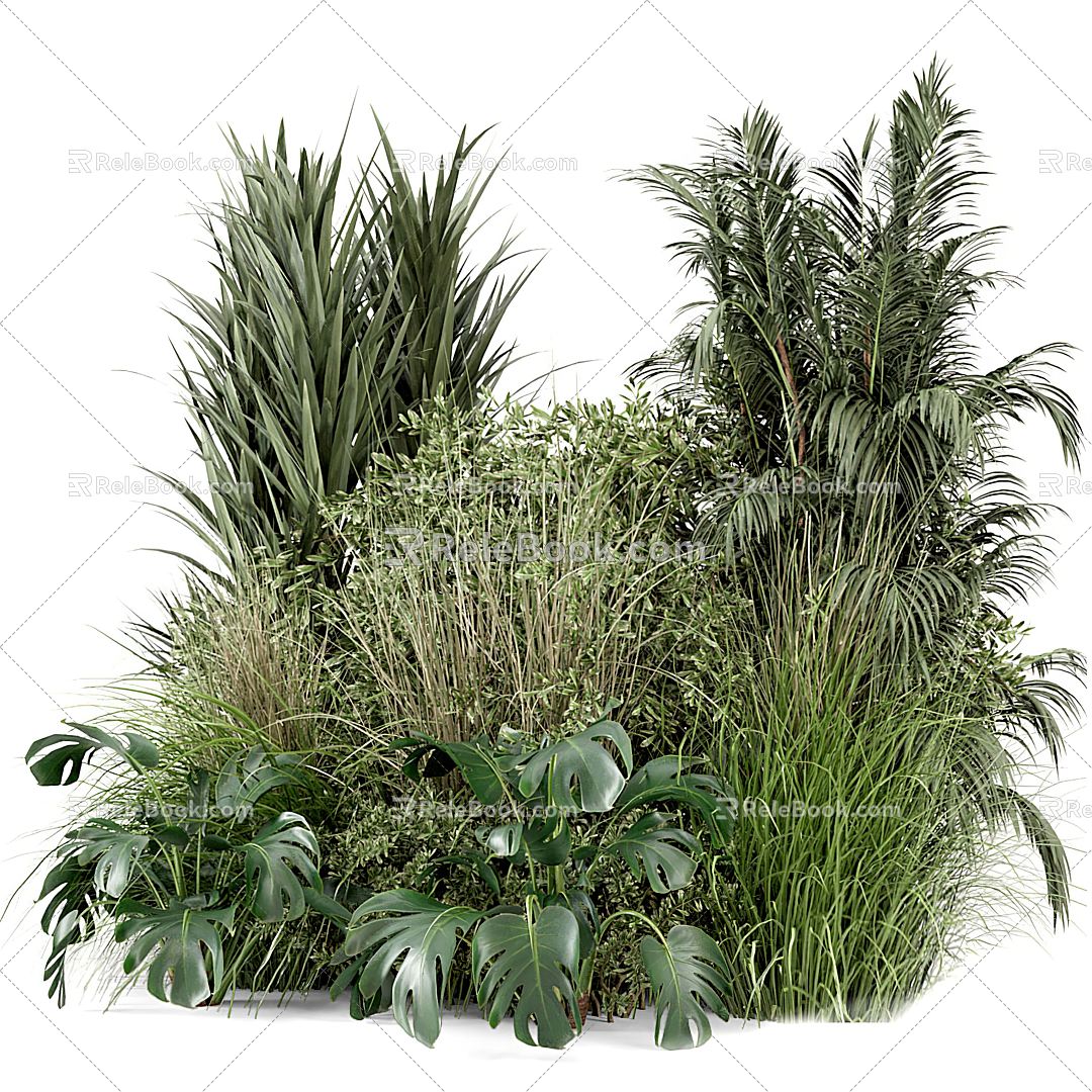 Modern Plant Plant Heap 3d model