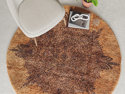 Modern Round Carpet 3d model