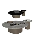 Enne Rita Coffee Table Solid Wood Coffee Table Simple Coffee Table Ornaments Combination 3d model
