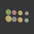 Unique Gold Silver Coin Inspired Jewelry Pendant Necklace Fashion Accessory Design