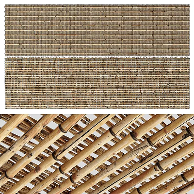 Handwoven Bamboo Hanging Pendant Decor with Natural Design for Modern Home Decoration 3d model