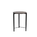 Modern Black Coffee Table with Sleek Rectangular Surface and Crossed Metal Legs for Living Room 3d model