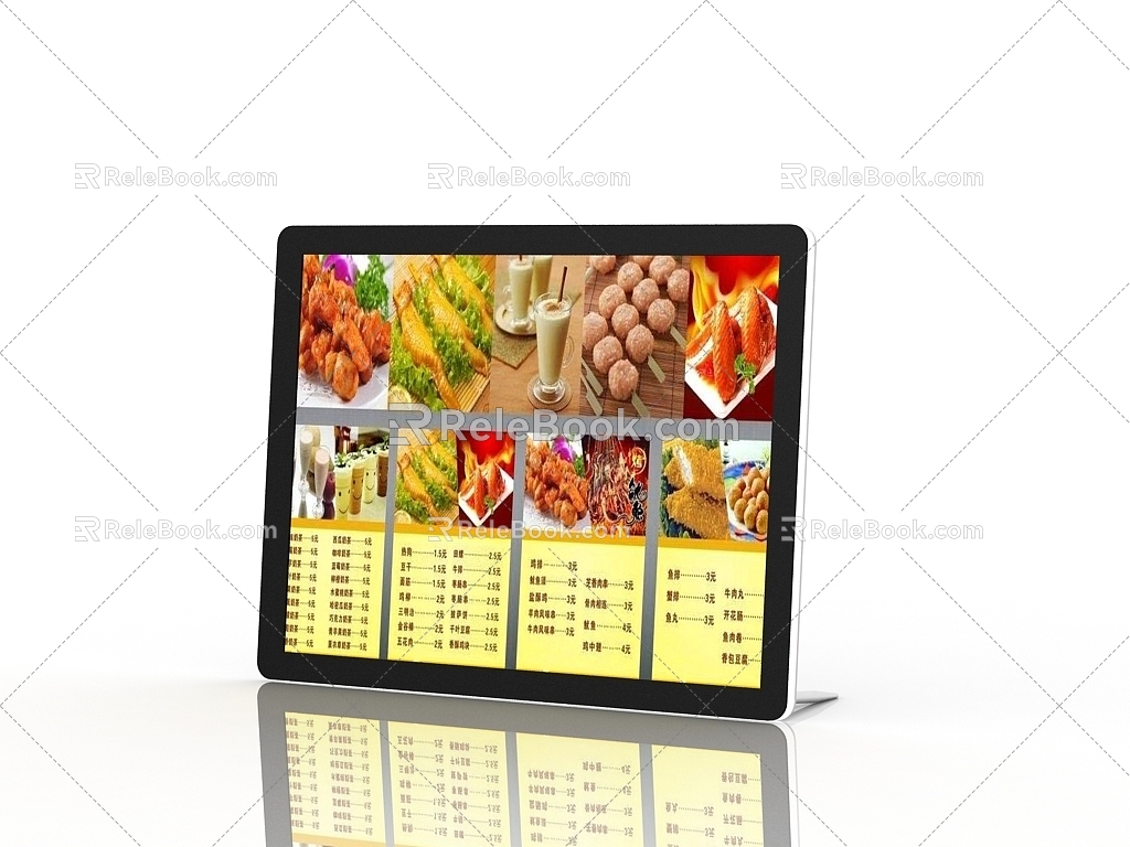 modern light box advertising light box 3d model