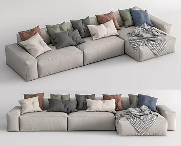 Modern corner sofa multiplayer corner sofa 3d model