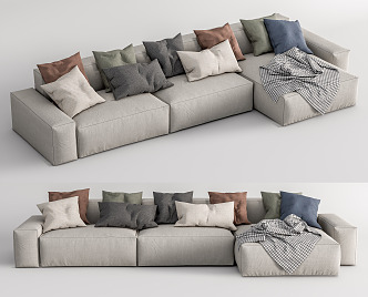 Modern corner sofa multiplayer corner sofa 3d model