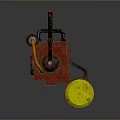 Browning Machine Gun Browning Gatling White Machine Gun Machine Gun Bullet Military 3d model
