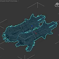 Two Detailed Futuristic Cosmic Spacecraft With Sci Fi Structure And Design