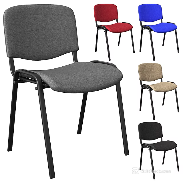 Modern Office Chair With Various Colors And Comfortable Seating Design 3d model 