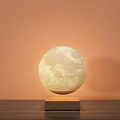 Modern Table Lamp Magnetic Levitation Lunar Table Lamp 3d model