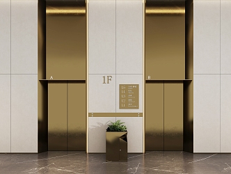 Modern Elevator Lift 3d model