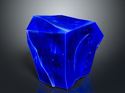 Crystal Ore Crystal Mineral Gem Ore Crystal Mineral Crystal Blue Crystal model