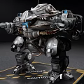 Industrial LOFT robot science and technology sense combat mecha doomsday mecha toy ornaments 3d model