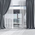 Modern Curtains 3d model