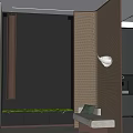 SCD Zheng Shufen Beijing Gezhouba Hallway 3d model