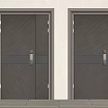 Modern security door entry security door 3d model