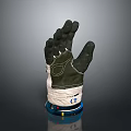 Daily Use Leather Glove With Black Palm White Wrist Design And CP Logo Detail
