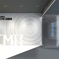 Modern Exhibition Hall Design With Digital Screens Interactive Booths And Urban Displays
