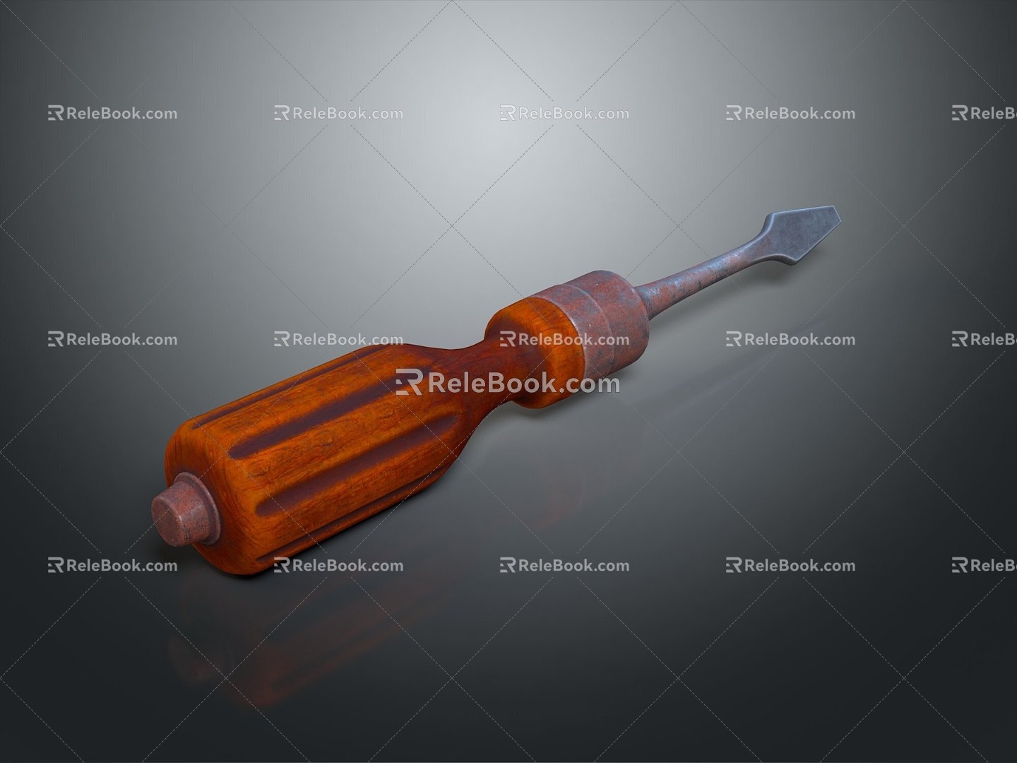 Screwdriver flat screwdriver Phillips screwdriver screwdriver screwdriver tool hardware tool processing tool 3d model