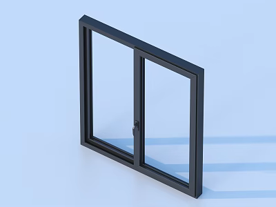 casement window aluminum alloy window 3d model