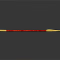 Shiny Golden And Red Ornament Decoration Set With Long Rod And Decorative Head