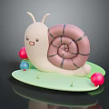 Snail Cartoon Snail Small Snail Reptile Cold Blooded Animal Reptile 3d model