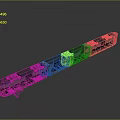 train light rail subway high-speed rail EMU train high-speed train high-speed locomotive EMU 3d model