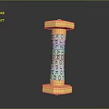Golden Cylindrical Commercial Measurement Equipment With Scale And Digital Display Features