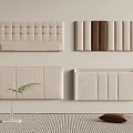 Upholstered Beige Headboards With Various Panel Designs And Minimalist Room Decor