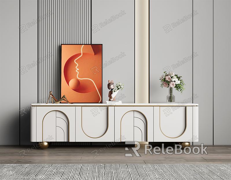 Light Luxury TV Cabinet model