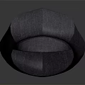 Gray Fabric Octagonal Hat on Gradient Gray Background with Classic Design 3d model