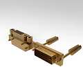 High Quality Gold Plated Industrial DVI Connectors with Pin Headers and Interfaces