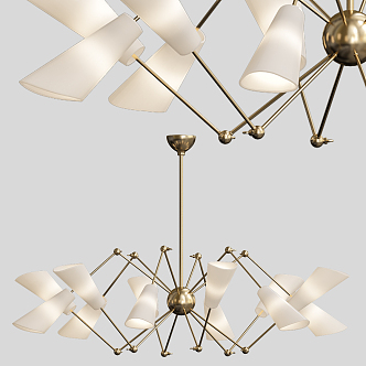 Modern chandelier 3d model