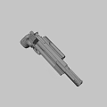 caliber revolver 3d model