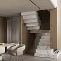 Modern Bright Open Plan Living And Dining Room With Warm Wood Accent Minimalist Interior Design