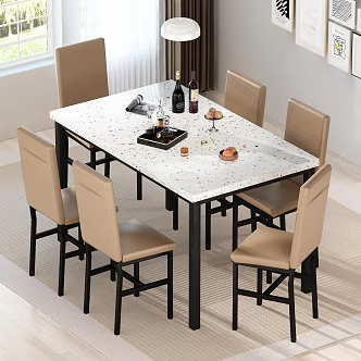 Nordic Restaurant Ornaments Combination 3d model