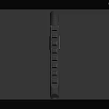 Advanced Futuristic Black Pistol With Tactical Rails Blue Indicator Light And Modern Design