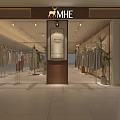 Modern Clothing Store Interior With Mannequins Fashion Racks And Bright Lighting