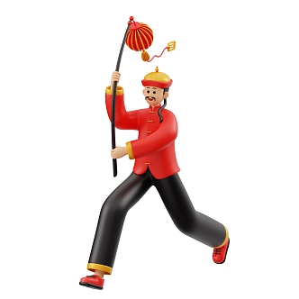 Modern Cartoon Characters Anime Characters Cartoon Men Festive Scenes 3d model