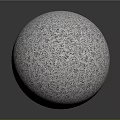 Light Colored Sphere With Detailed Intricate Textured Surface On Dark Background 3d model